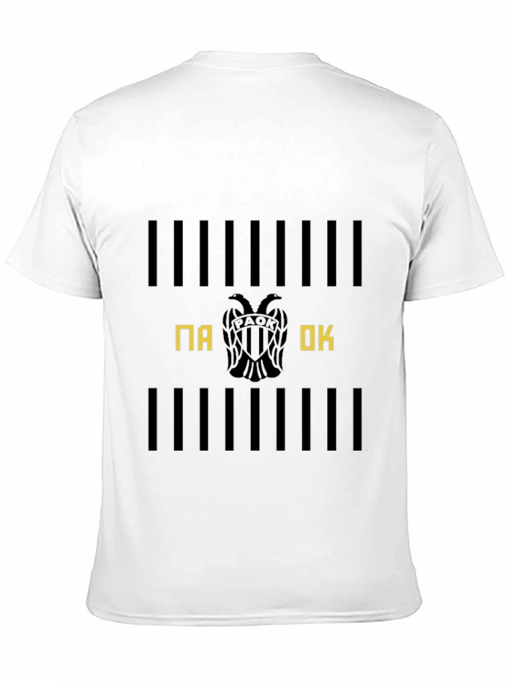 PAOK Club T-Shirt Black Cotton