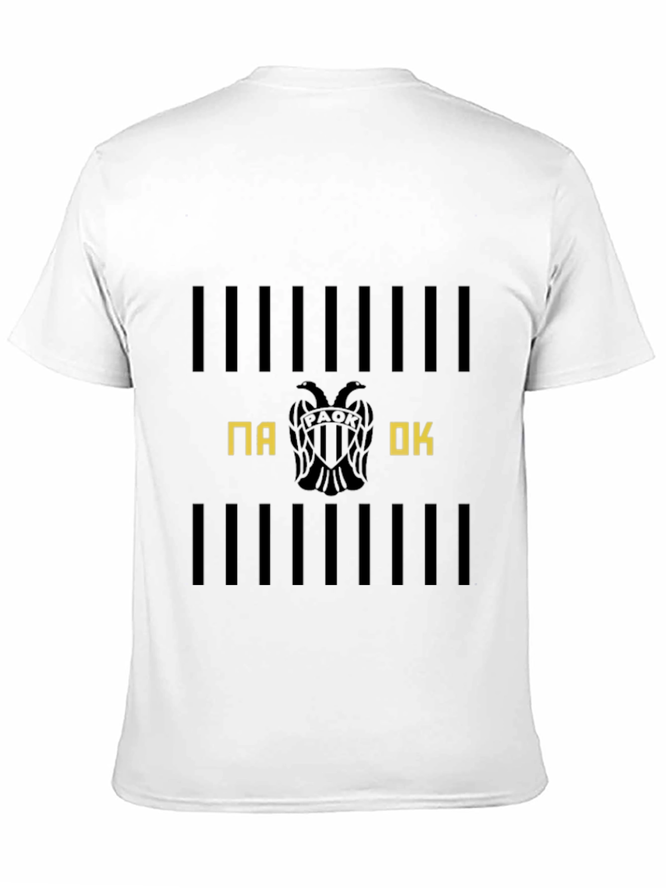 PAOK Club T-Shirt Black Cotton