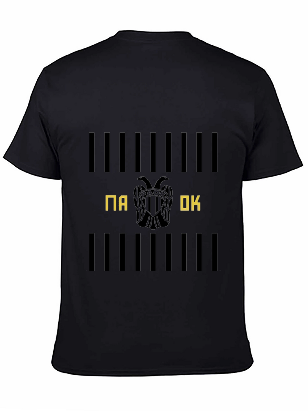PAOK Club T-Shirt Black Cotton