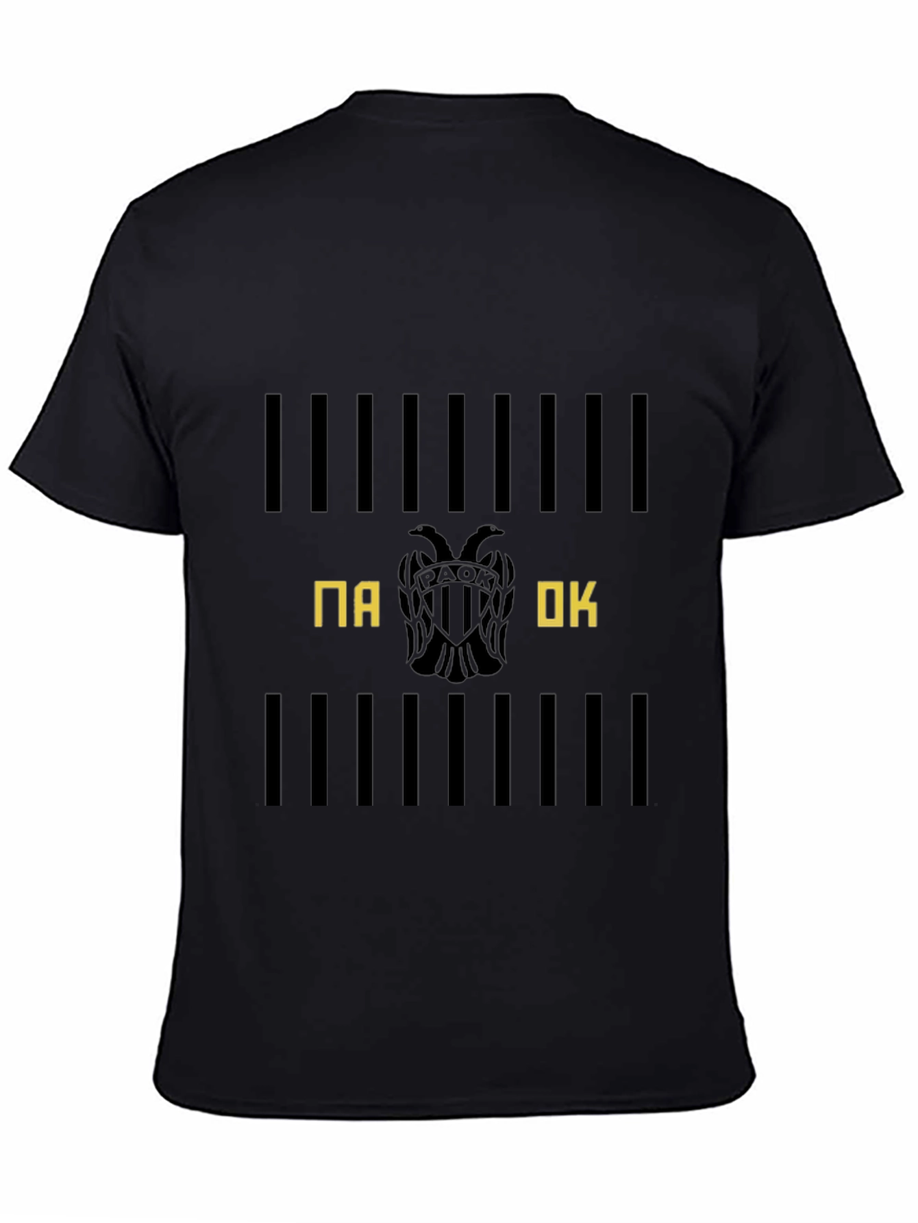 PAOK Club T-Shirt Black Cotton