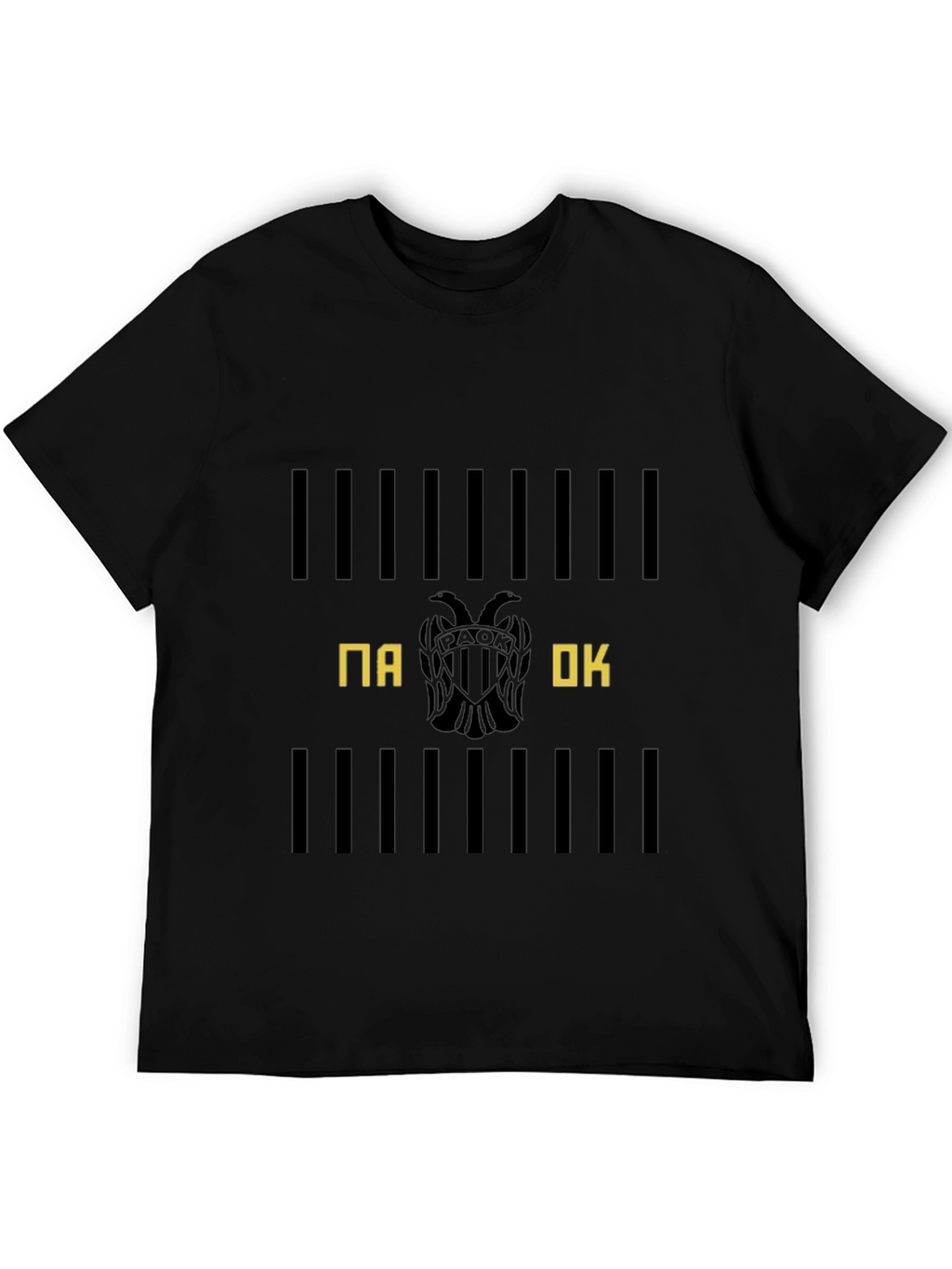 PAOK Club T-Shirt Black Cotton