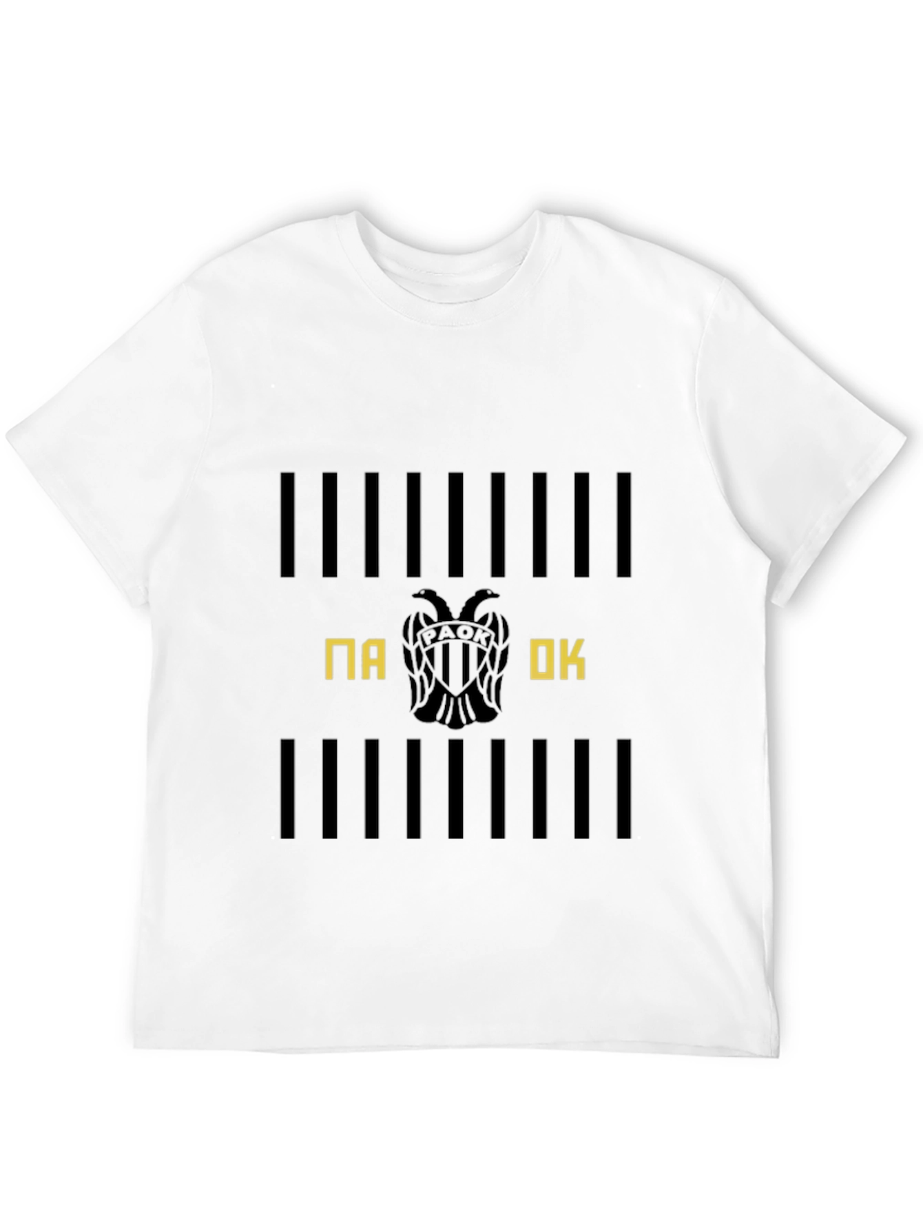 PAOK Club T-Shirt Black Cotton
