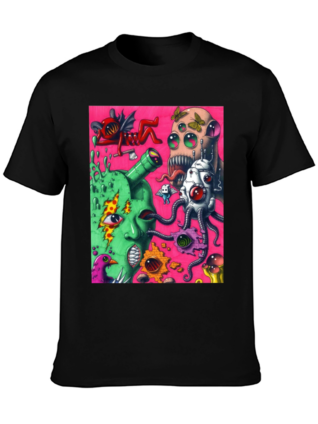 Surreal Art Print Black Tee