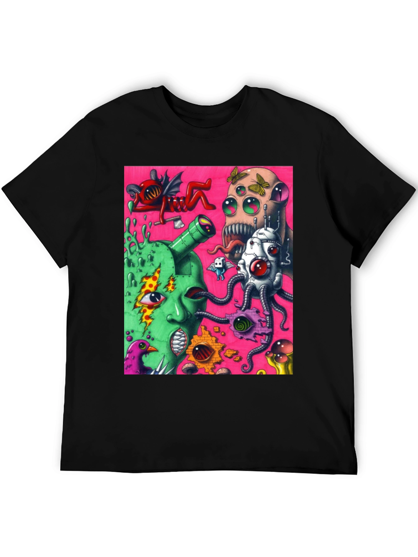 Surreal Art Print Black Tee