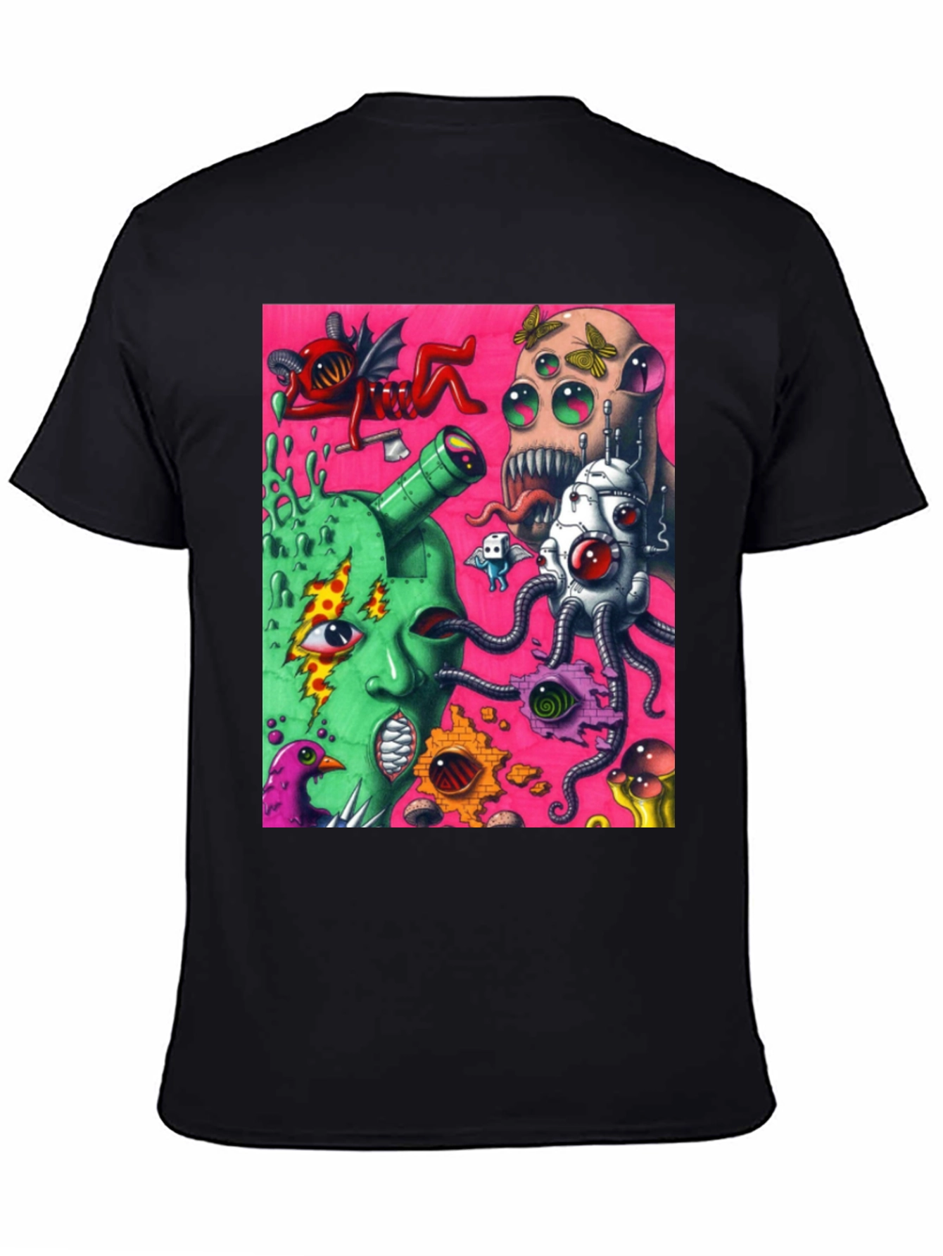 Surreal Art Print Black Tee
