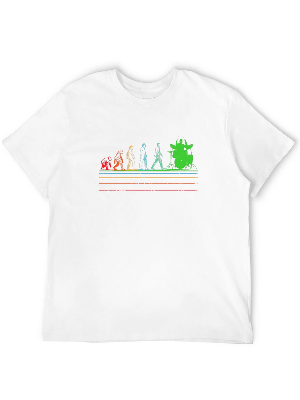 Evolution of Drummer Graphic T-Shirt