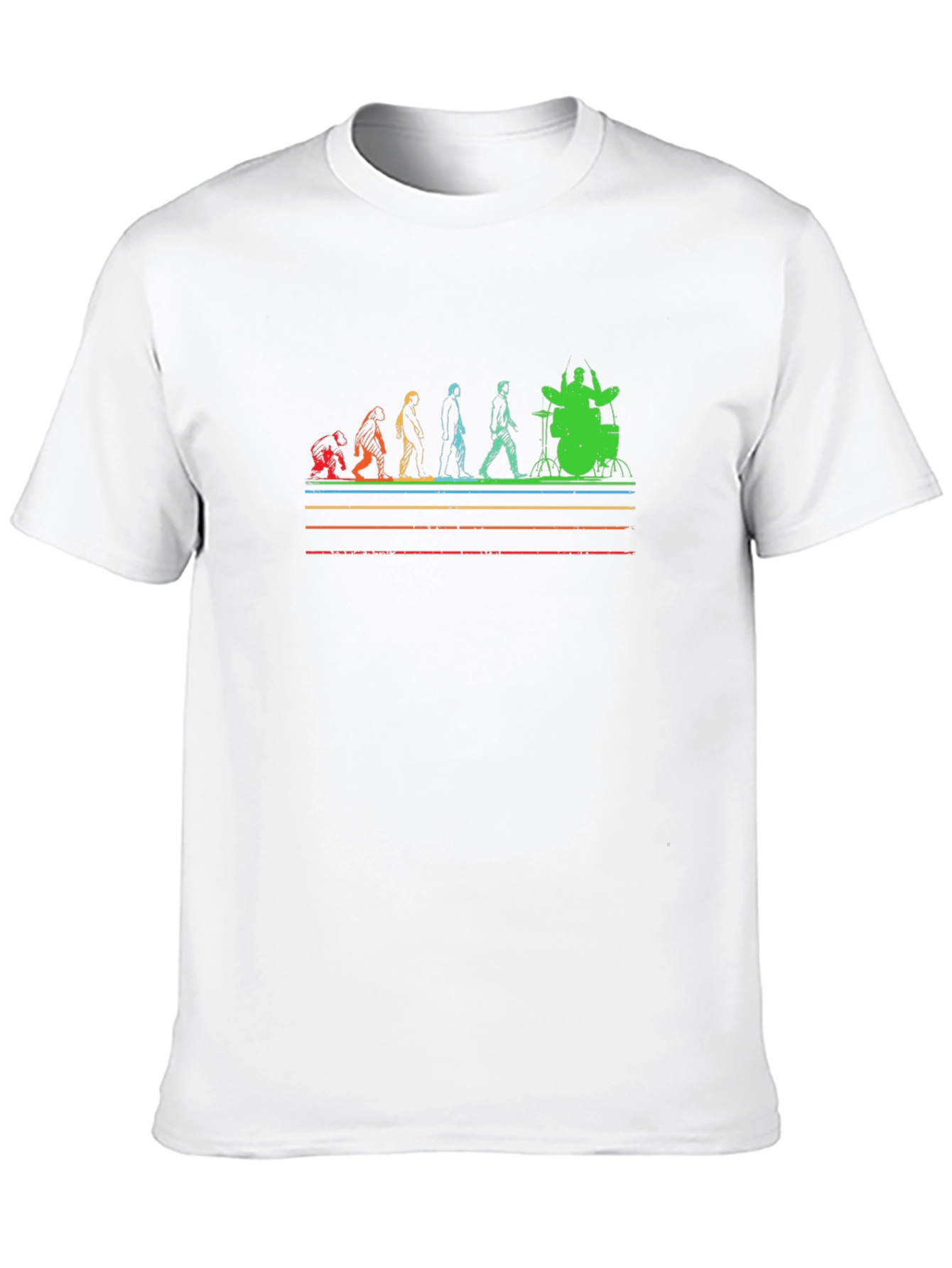 Evolution of Drummer Graphic T-Shirt