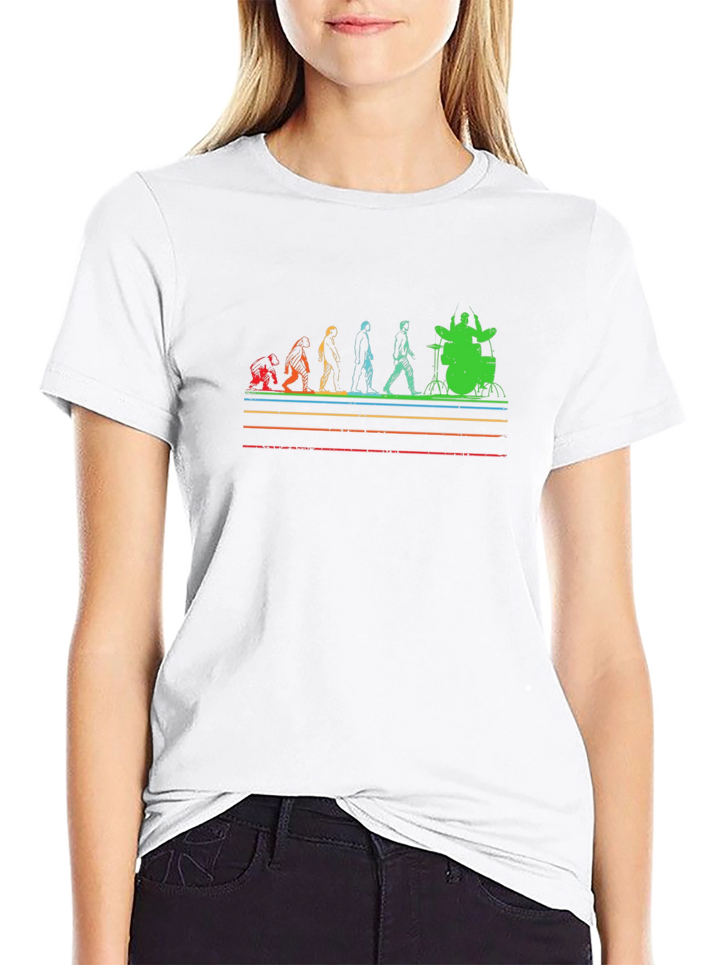 Evolution of Drummer Graphic T-Shirt