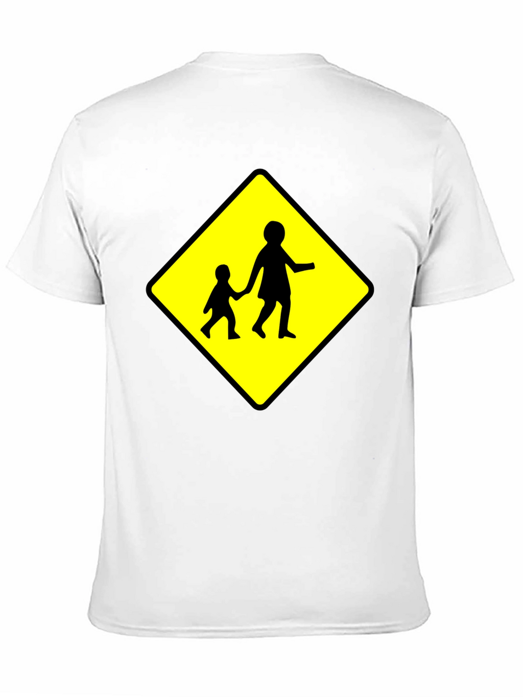 Crosswalk Sign Black T-Shirt