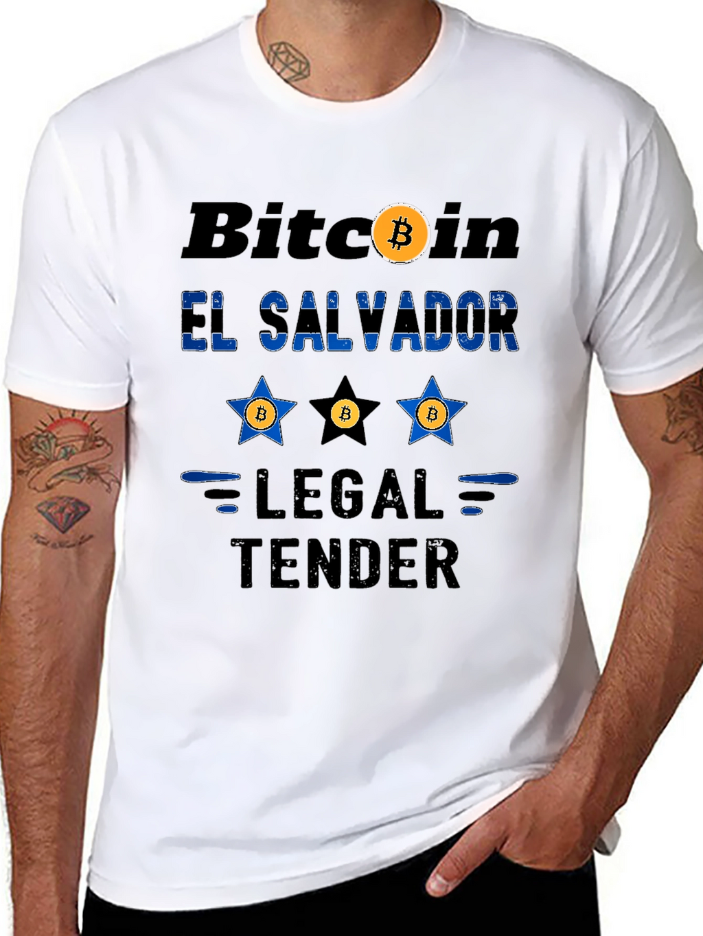 Bitcoin El Salvador Legal Tender Novelty T-Shirt