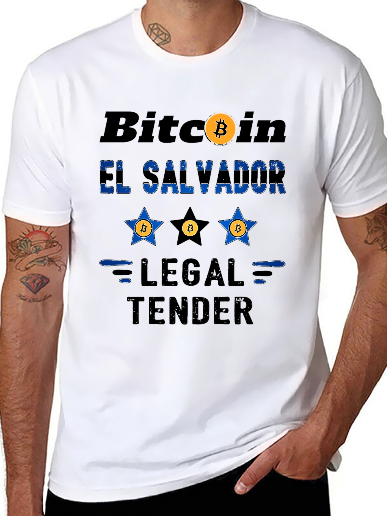 Bitcoin El Salvador Legal Tender Novelty T-Shirt