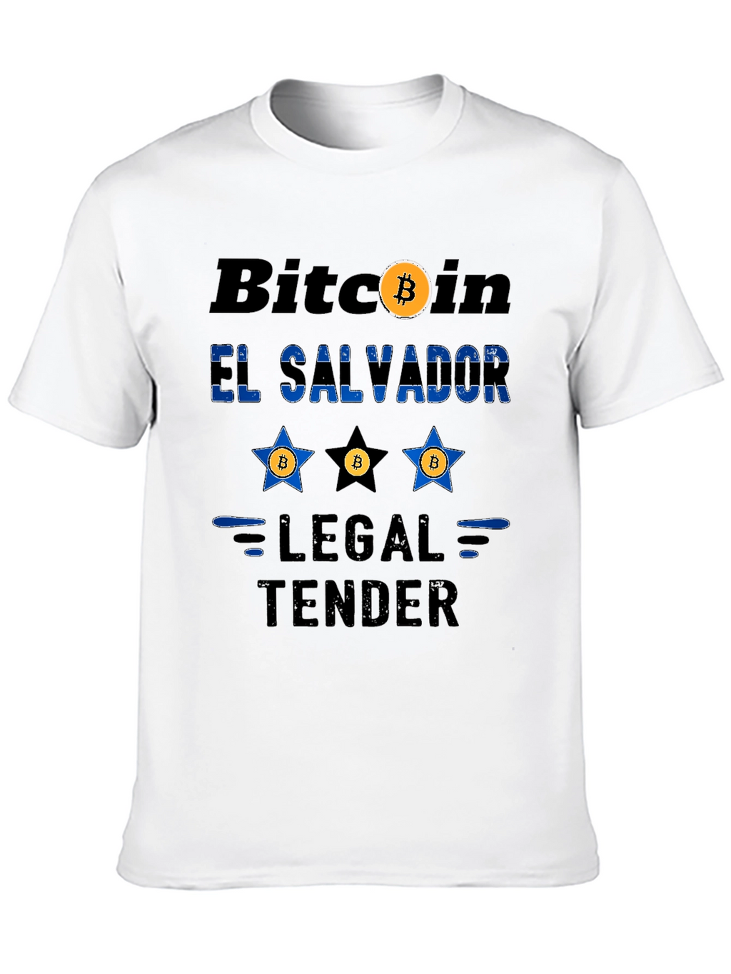 Bitcoin El Salvador Legal Tender Novelty T-Shirt