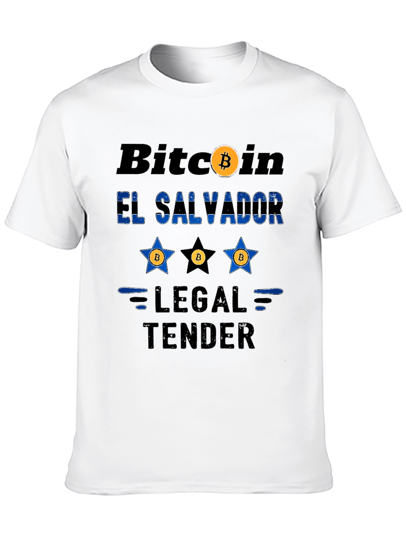 Bitcoin El Salvador Legal Tender Novelty T-Shirt