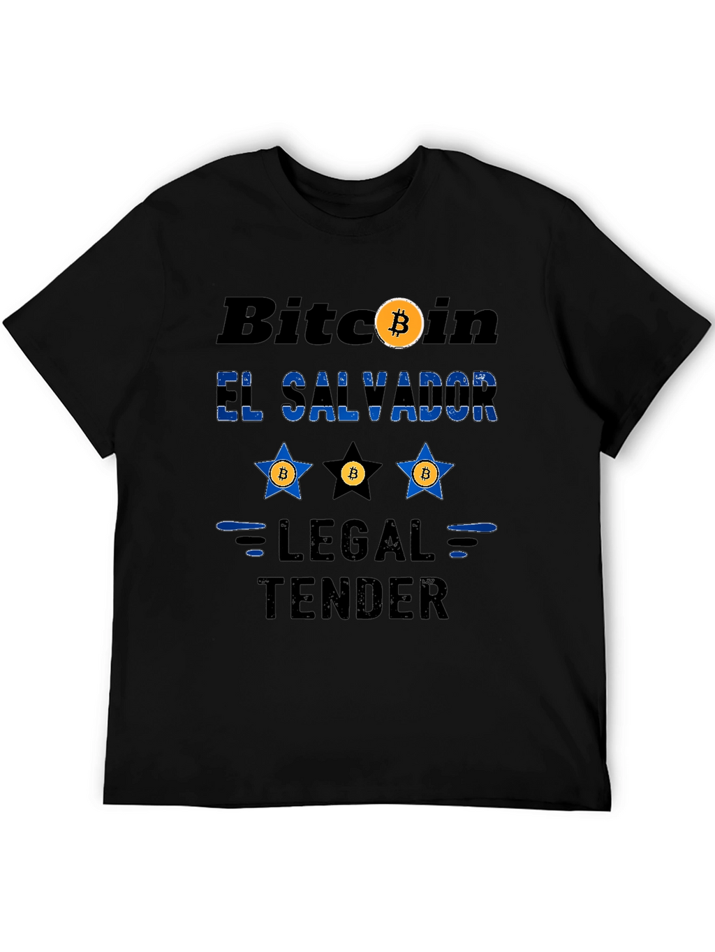 Bitcoin El Salvador Legal Tender Novelty T-Shirt