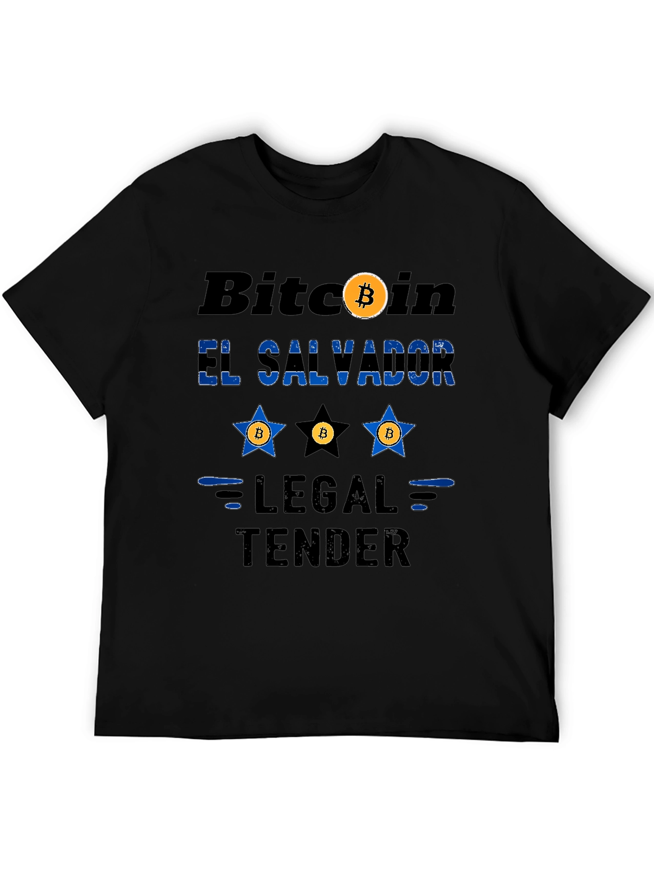 Bitcoin El Salvador Legal Tender Novelty T-Shirt