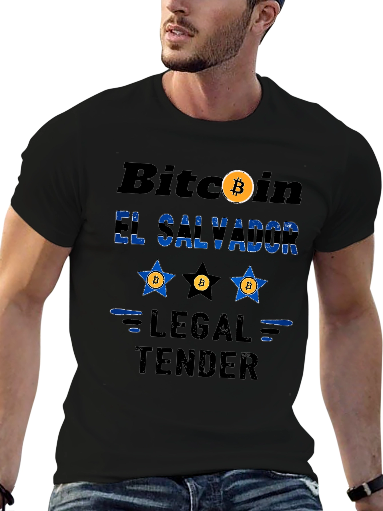 Bitcoin El Salvador Legal Tender Novelty T-Shirt