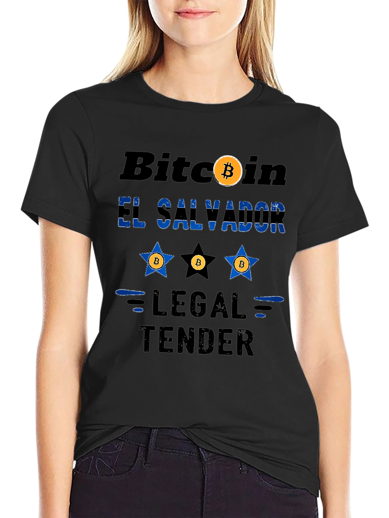 Bitcoin El Salvador Legal Tender Novelty T-Shirt