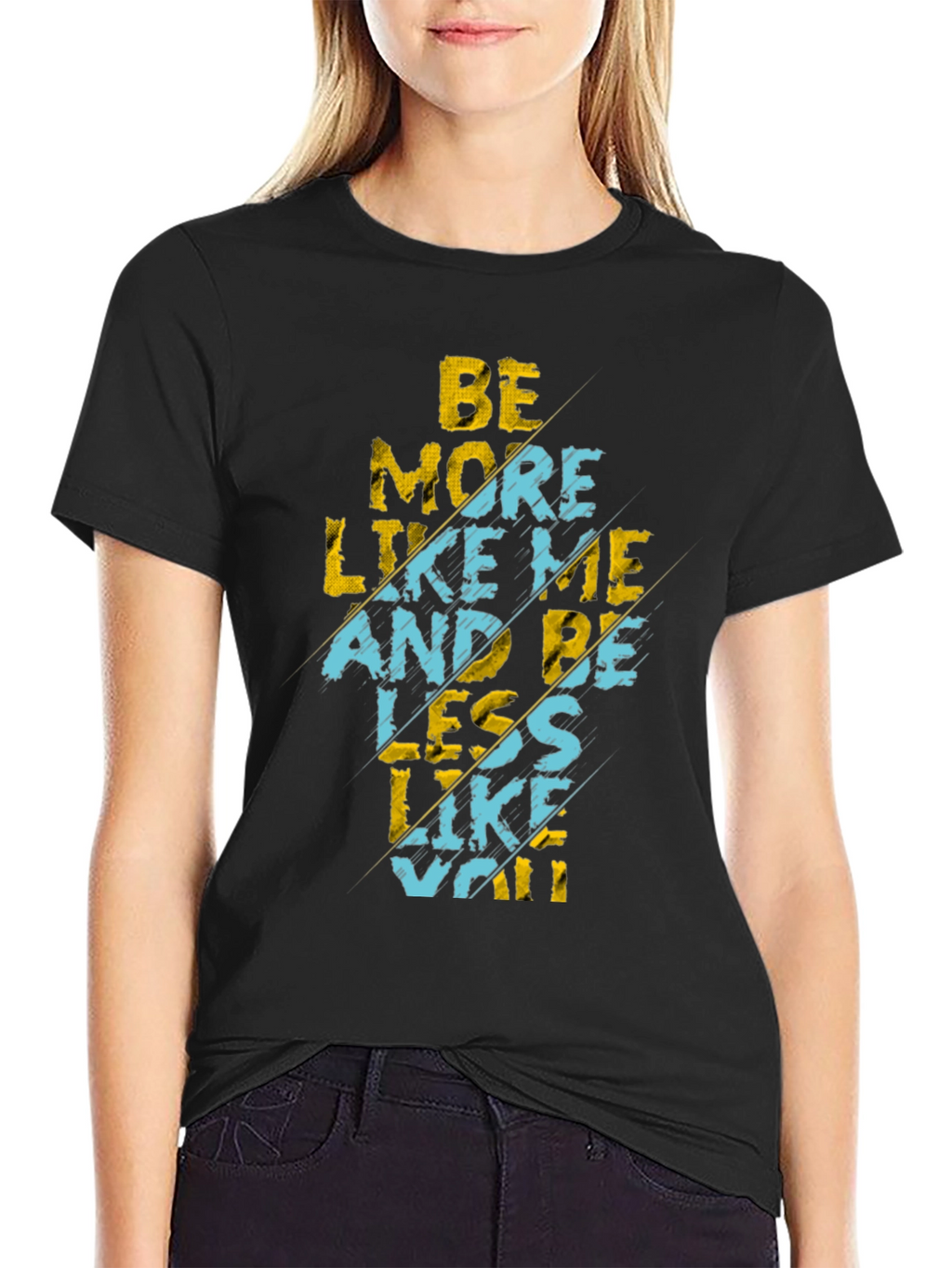 Be More Like Me Graphic Tee - Black