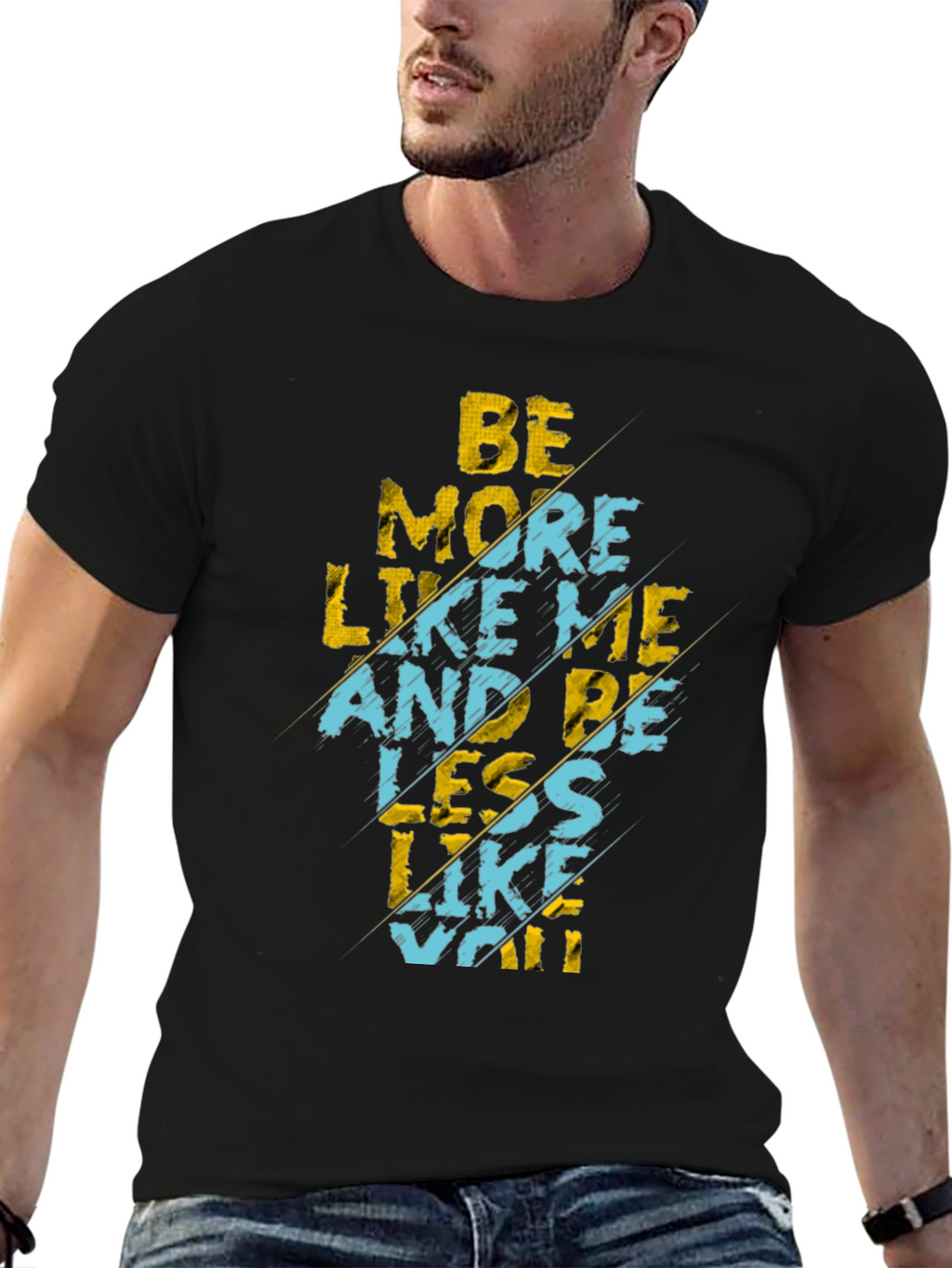 Be More Like Me Graphic Tee - Black