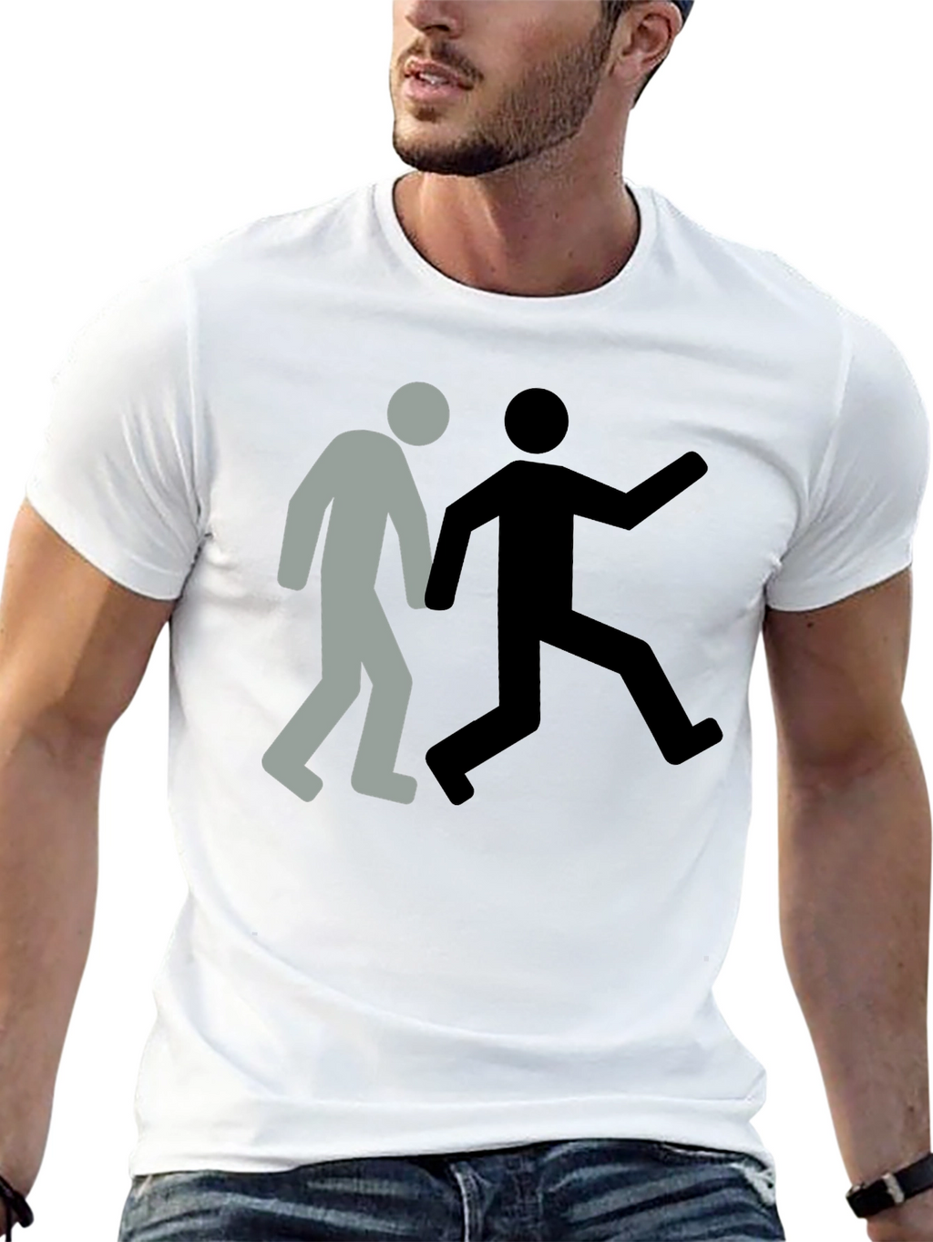 Catch Me If You Can Black Tee