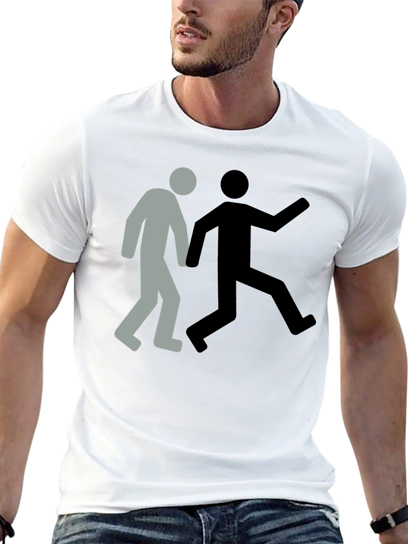 Catch Me If You Can Black Tee