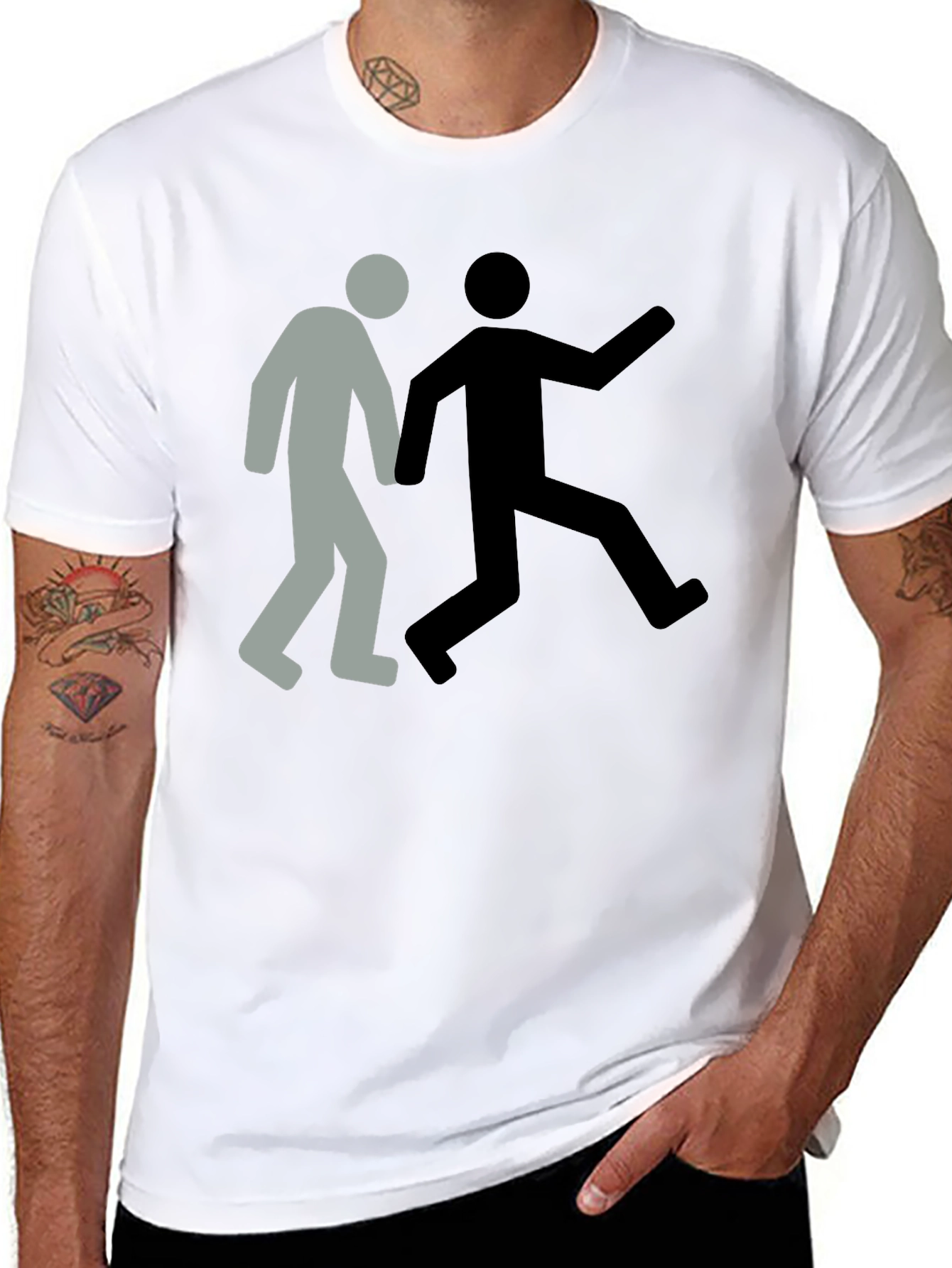 Catch Me If You Can Black Tee