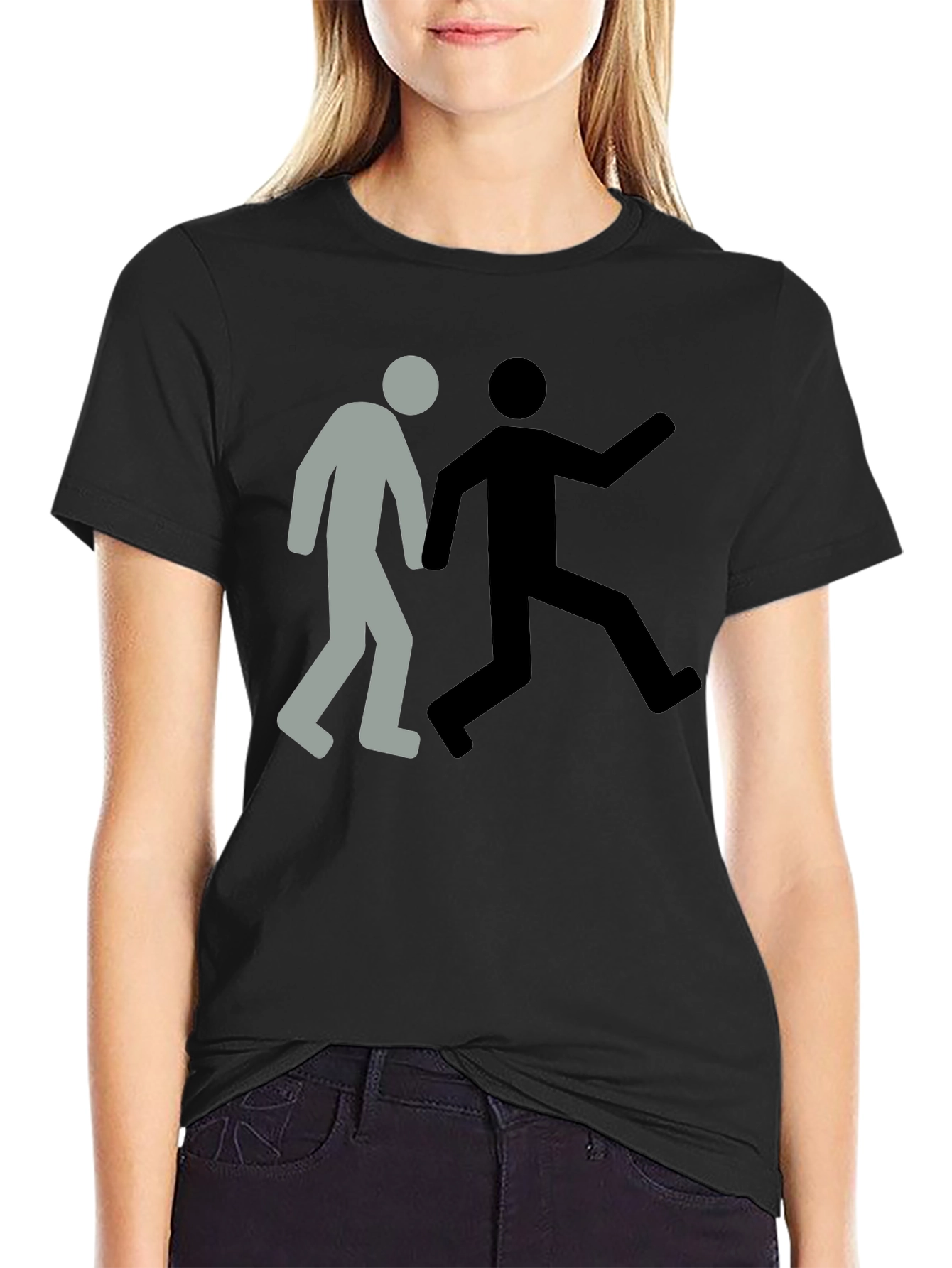Catch Me If You Can Black Tee