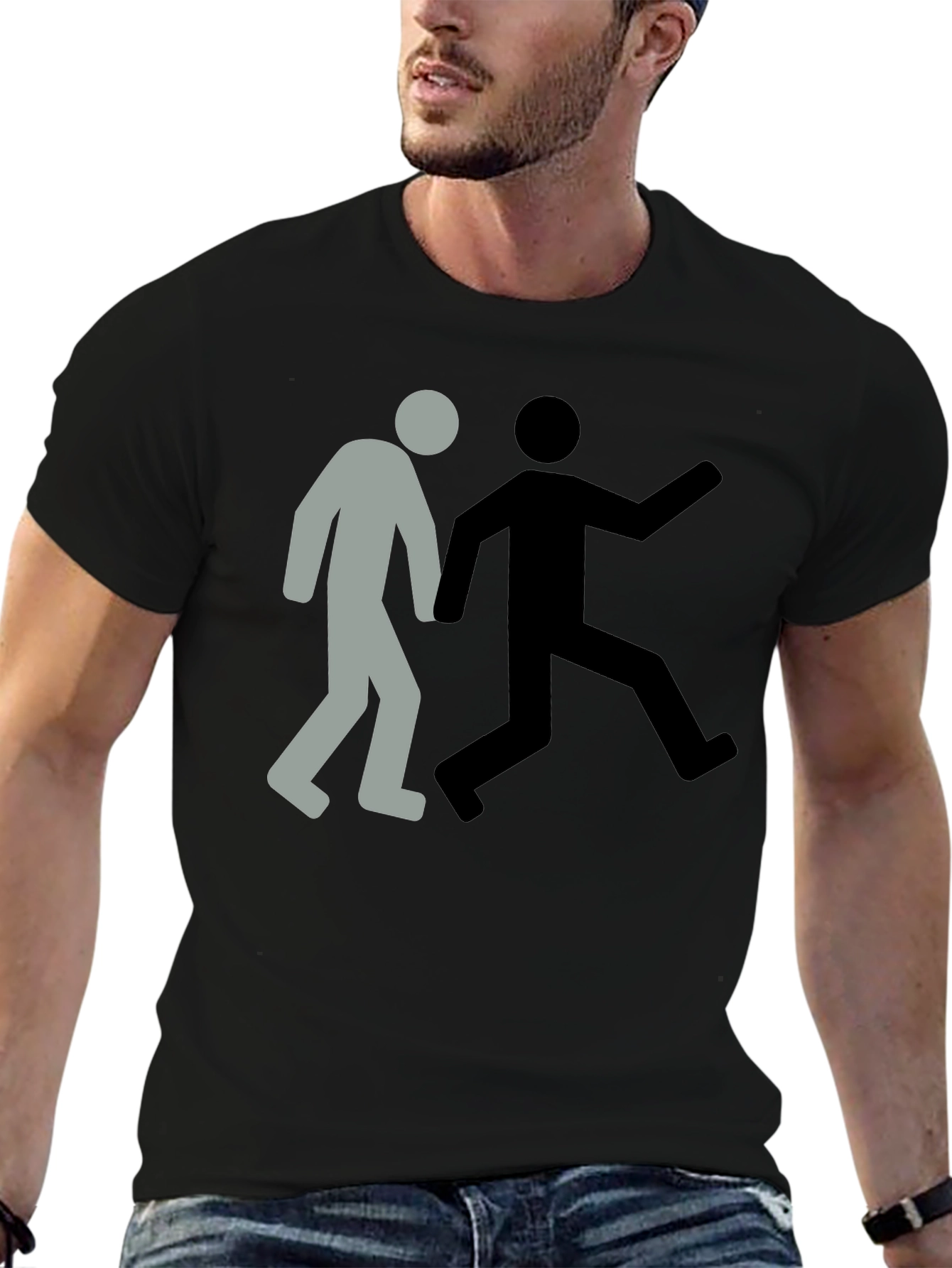 Catch Me If You Can Black Tee