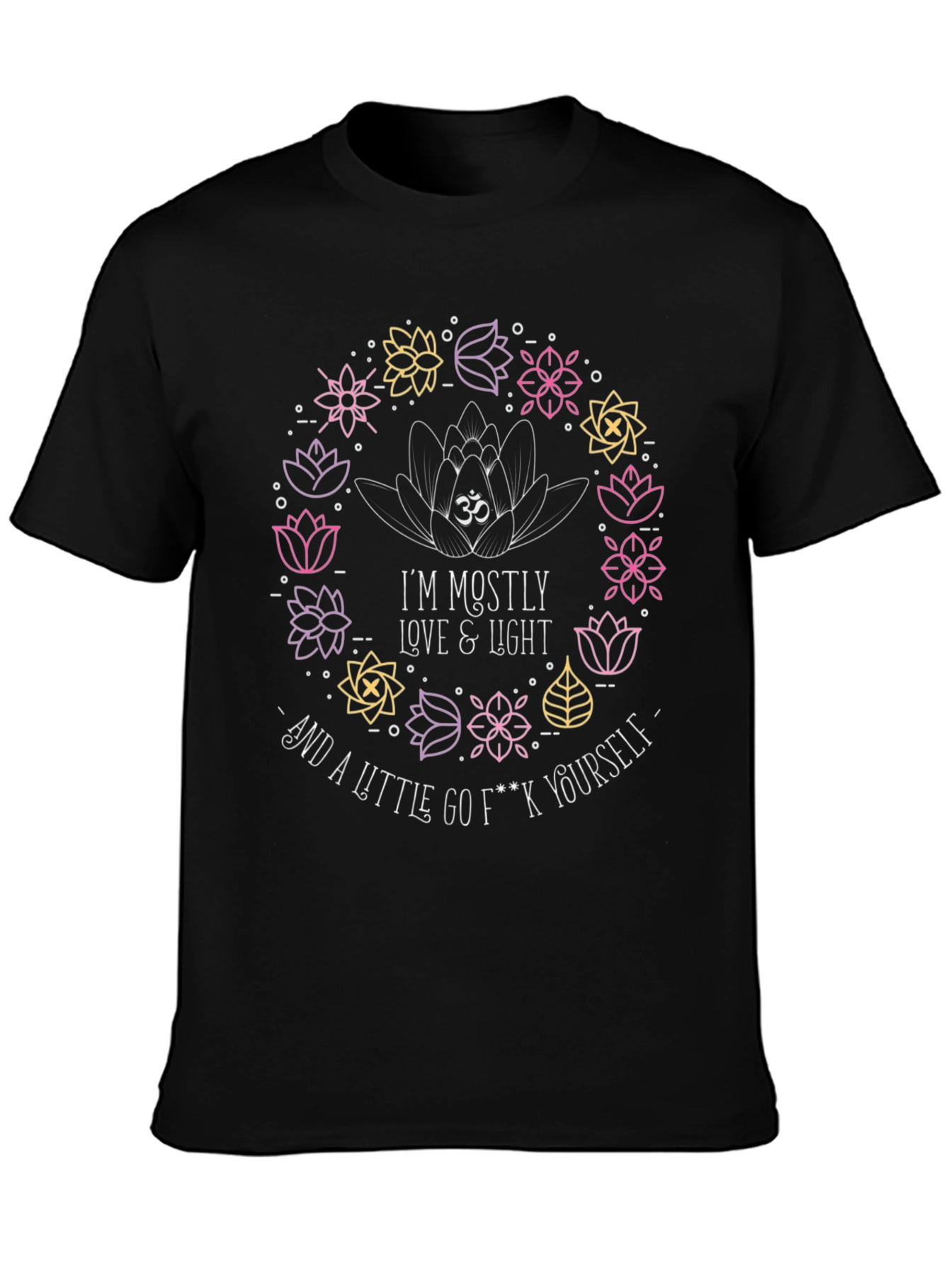 Love & Light Graphic Tee - Funny Yoga Shirt