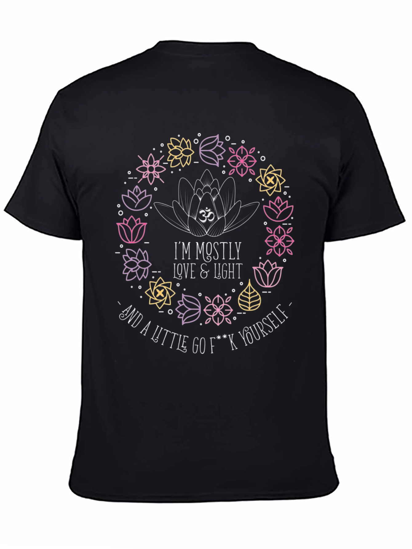 Love & Light Graphic Tee - Funny Yoga Shirt