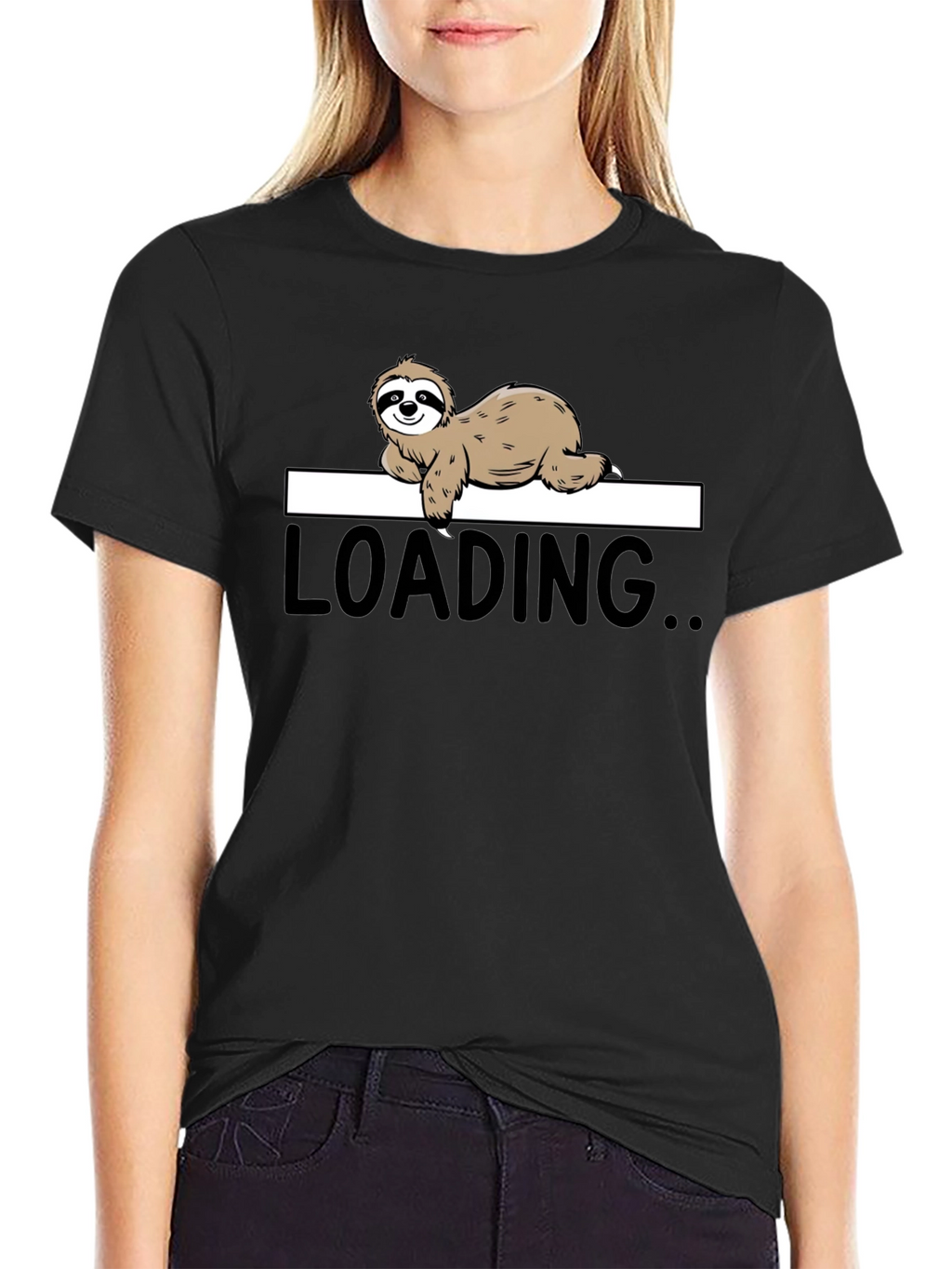 Sloth Loading Funny Graphic T-Shirt