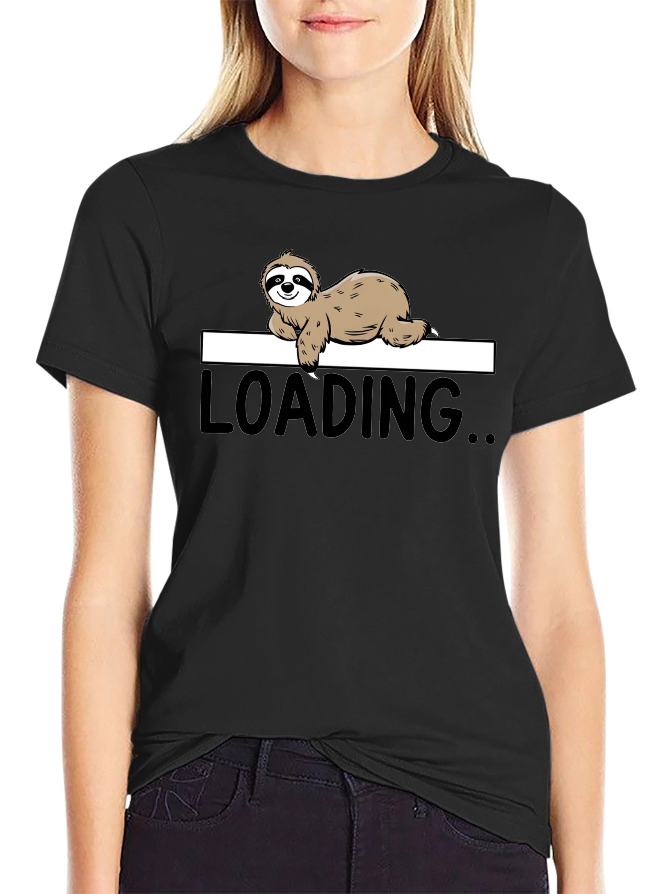 Sloth Loading Funny Graphic T-Shirt