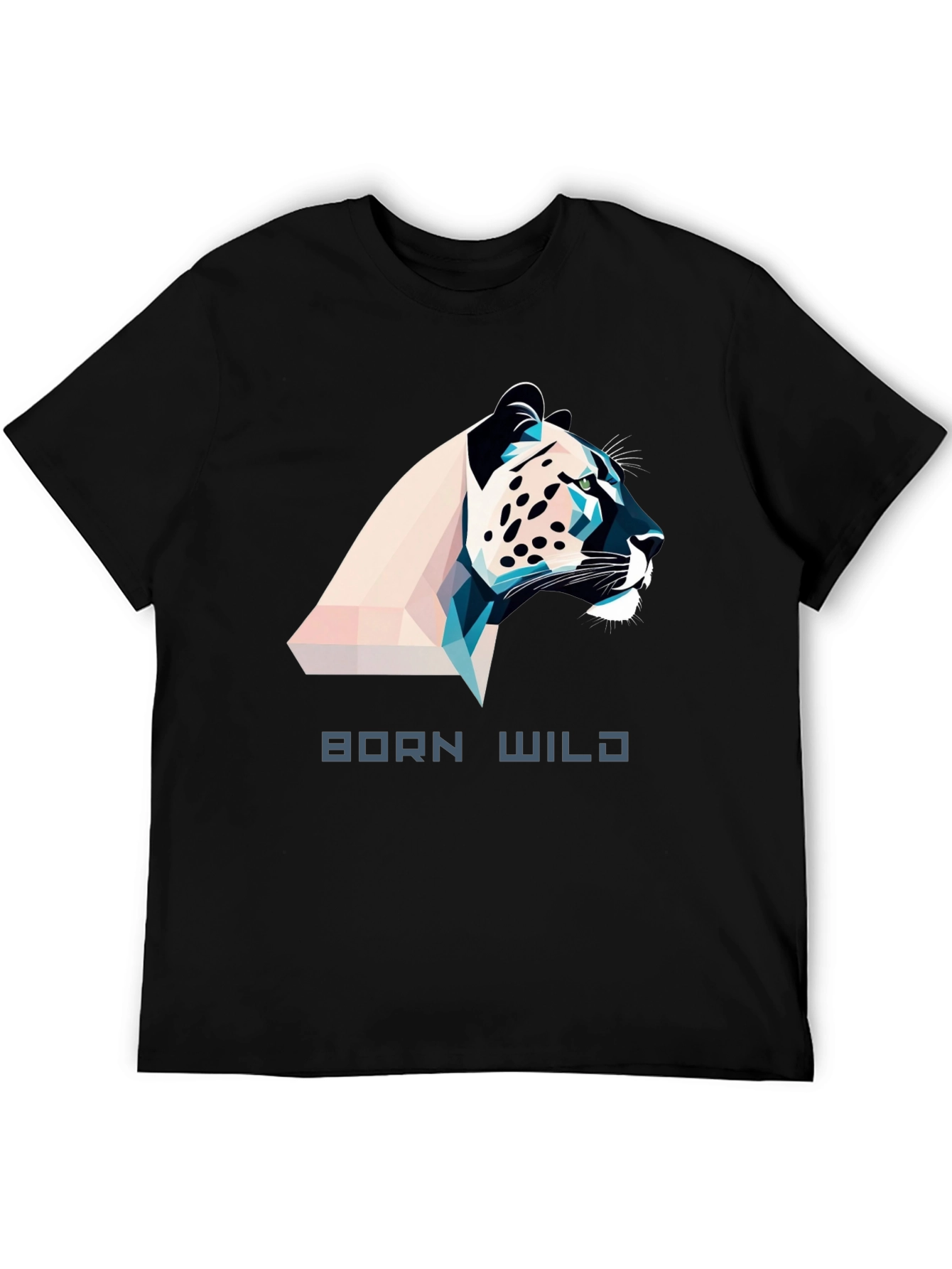 Born Wild Graphic Tee - Black Mens T-Shirt