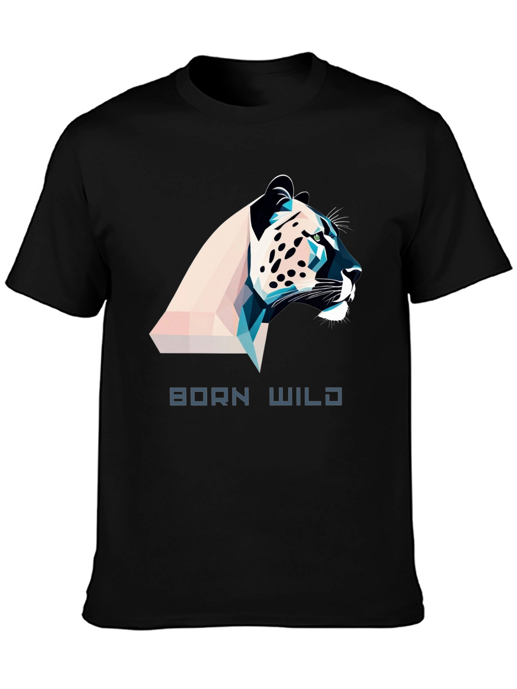 Born Wild Graphic Tee - Black Mens T-Shirt