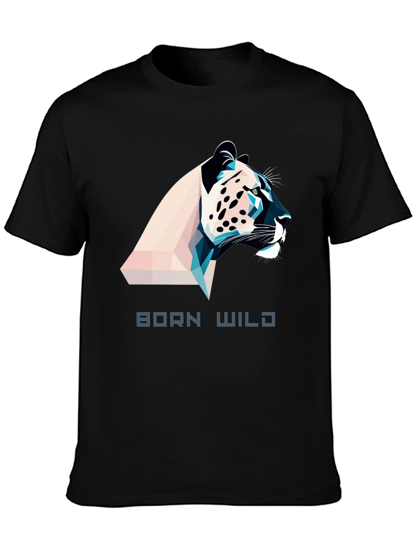 Born Wild Graphic Tee - Black Mens T-Shirt