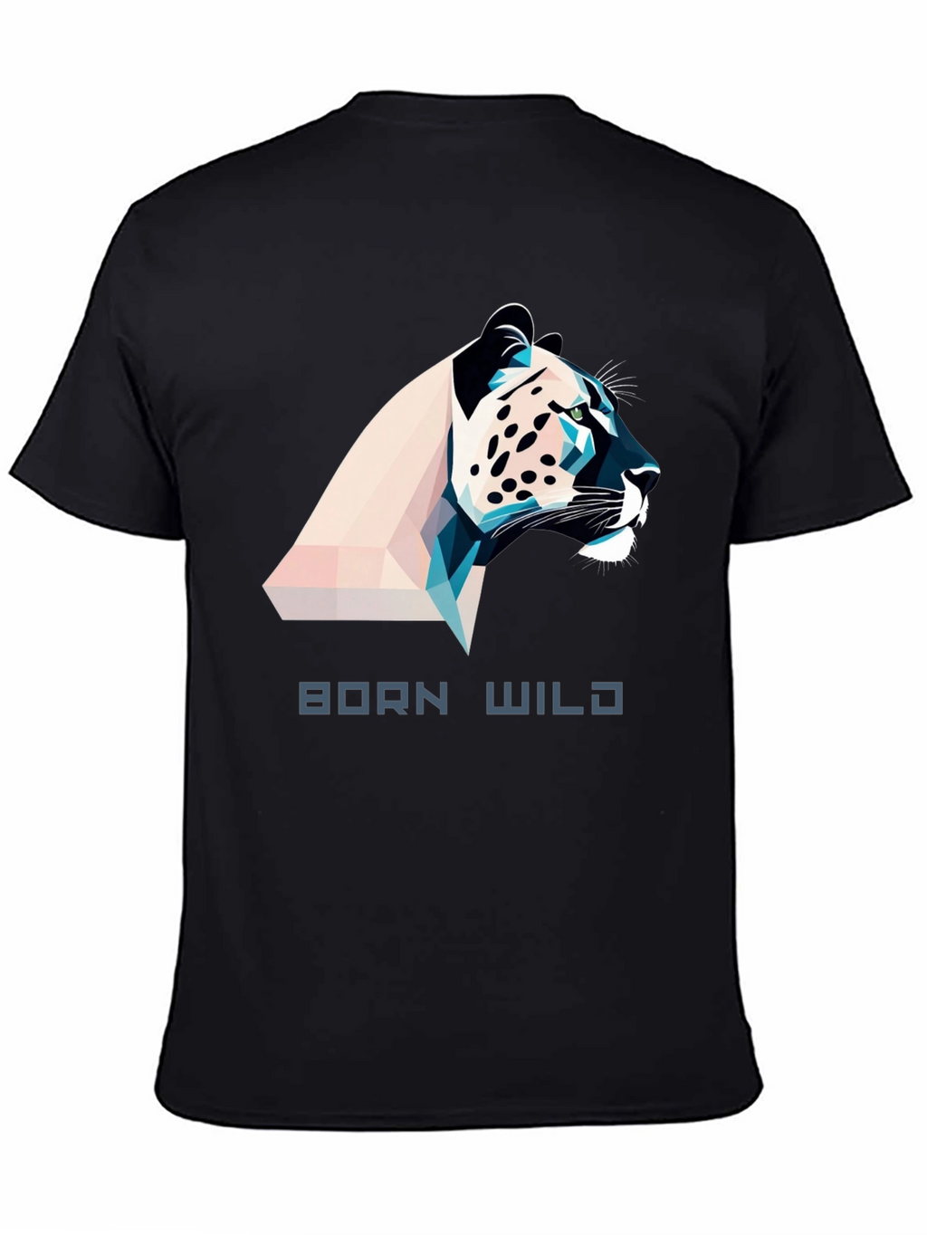 Born Wild Graphic Tee - Black Mens T-Shirt