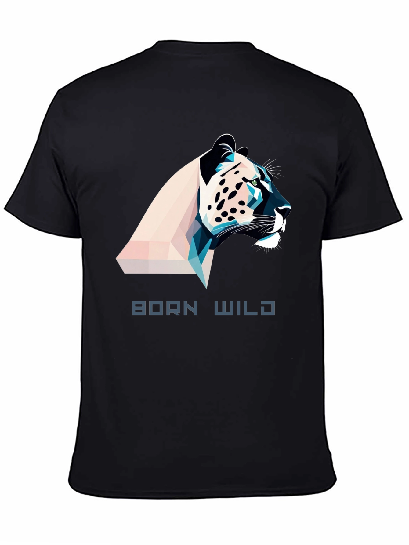 Born Wild Graphic Tee - Black Mens T-Shirt