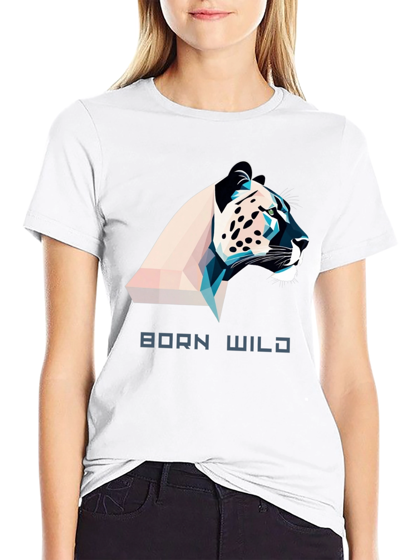 Born Wild Graphic Tee - Black Mens T-Shirt