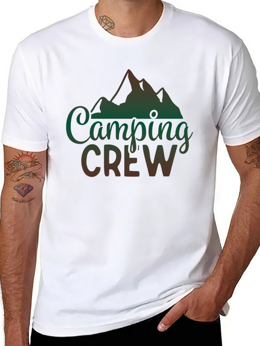 Camping Crew Graphic Tee - Outdoor Adventure Shirt