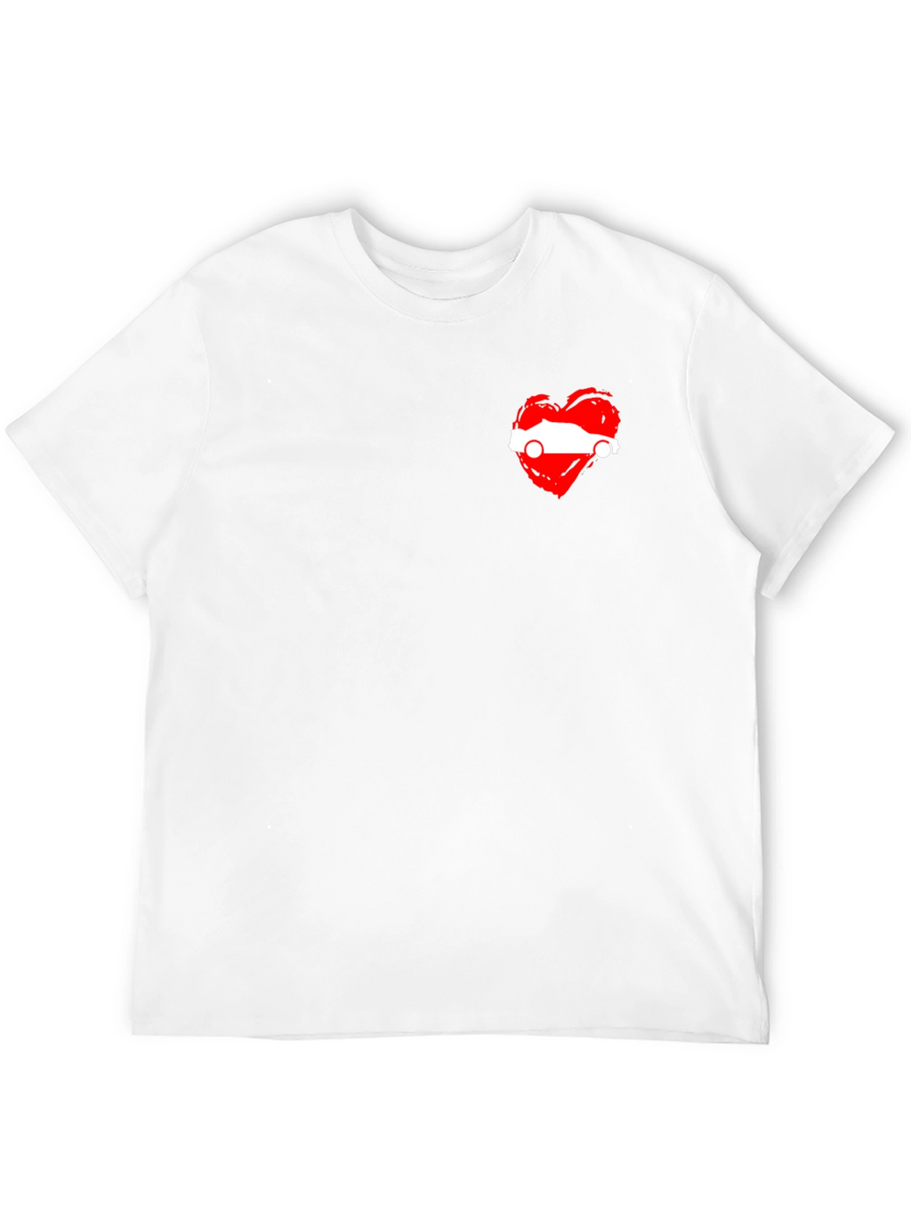 Heart Austria Flag Black T-Shirt