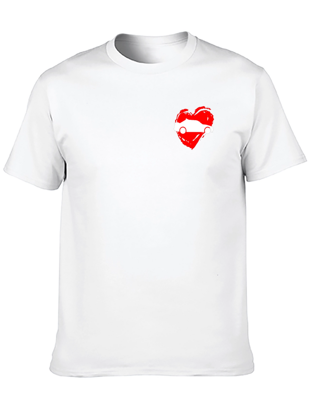 Heart Austria Flag Black T-Shirt