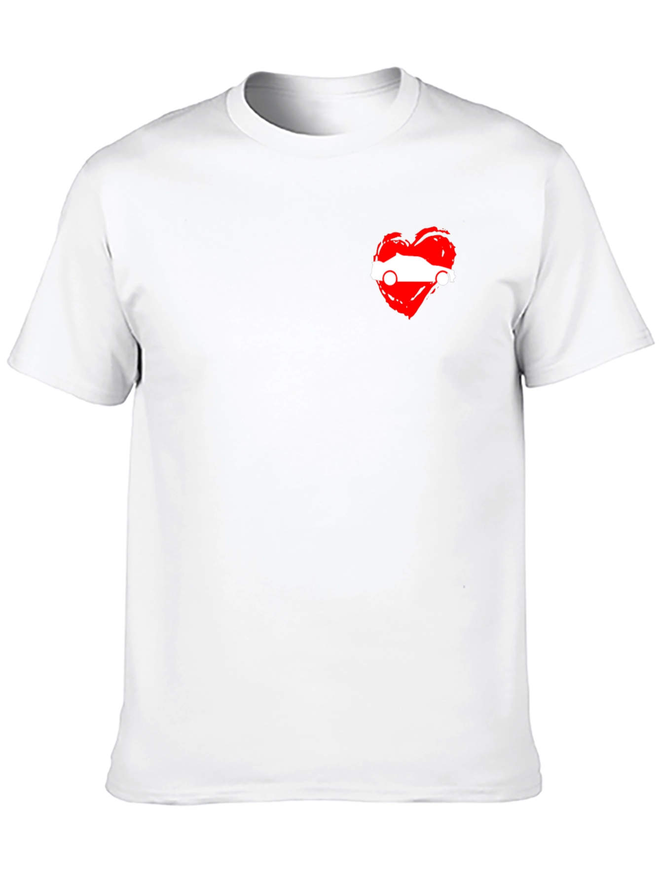 Heart Austria Flag Black T-Shirt