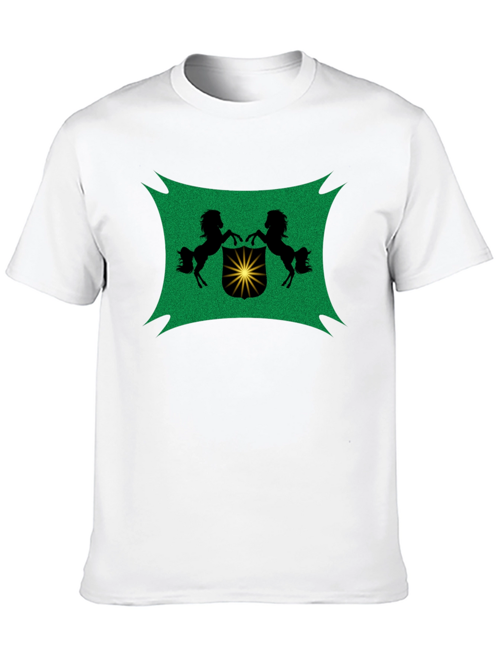 Black Tee with Crest Graphic