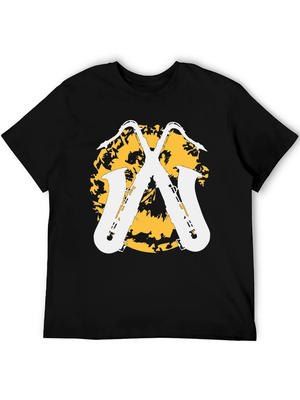 Saxophone Graphic Tee - Stylish Music Lovers Shirt