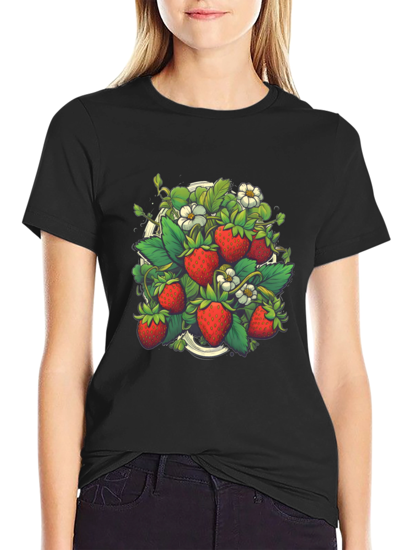 Strawberry Garden Graphic T-Shirt