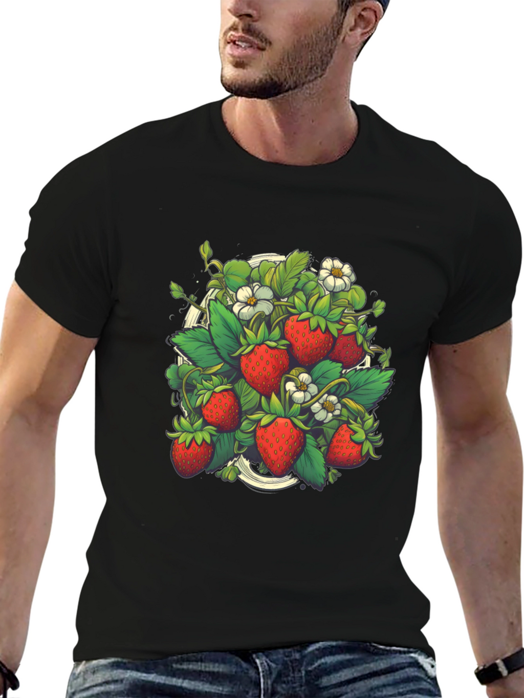 Strawberry Garden Graphic T-Shirt