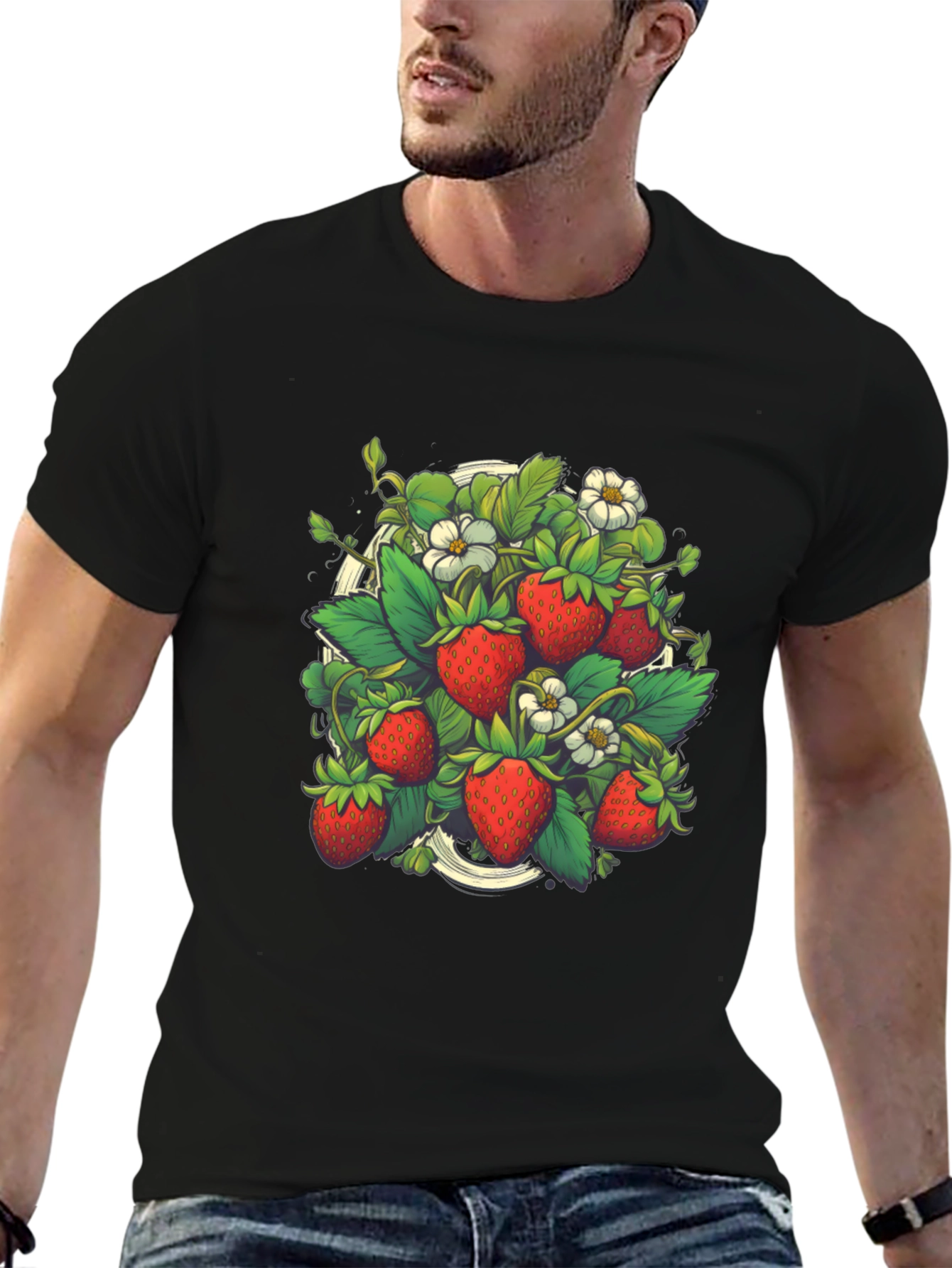 Strawberry Garden Graphic T-Shirt