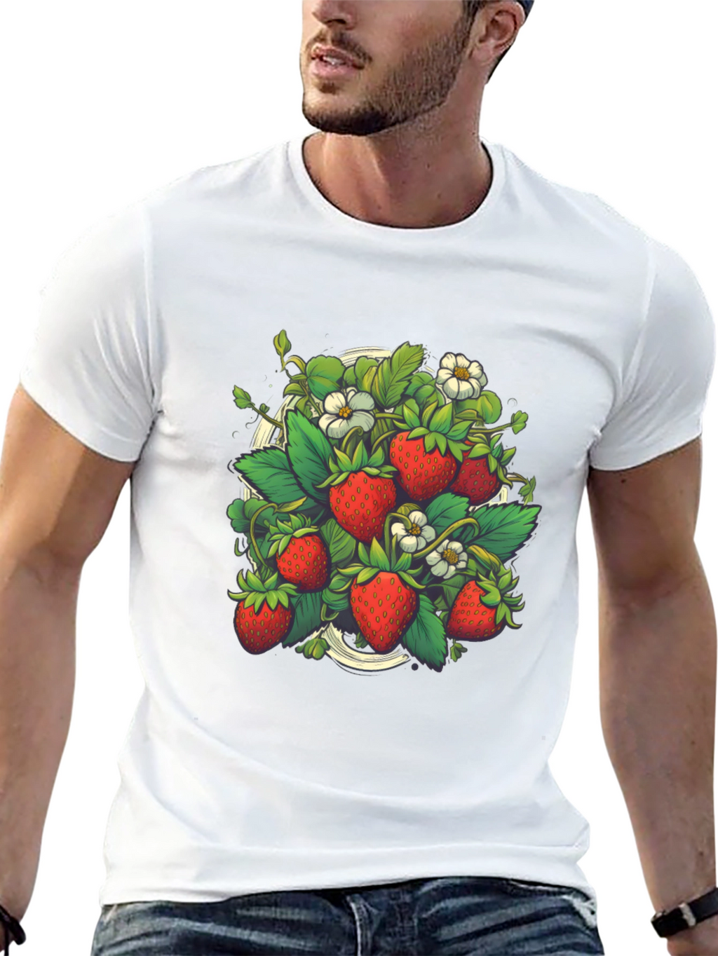 Strawberry Garden Graphic T-Shirt