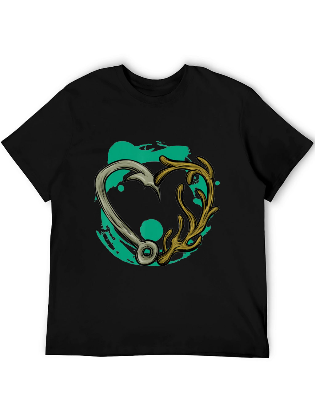 Fishing & Hunting Heart T-Shirt