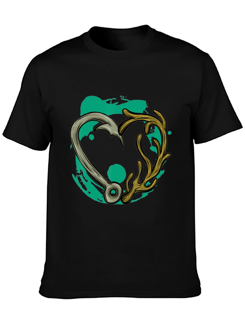 Fishing & Hunting Heart T-Shirt